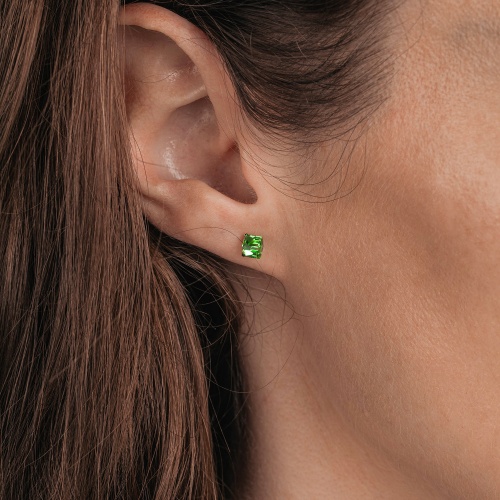 Пусеты Fiore Luna  Peridot, SWE2127/1 PE G фото 4